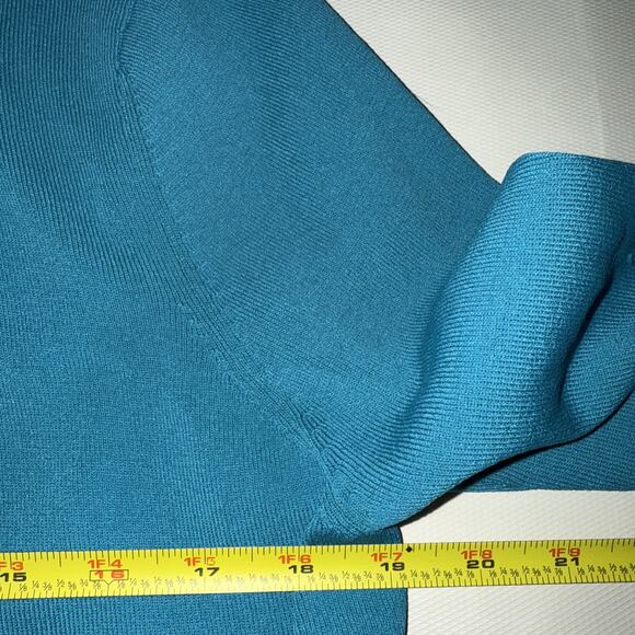 Scott Taylor Blue Open Front Sweater Cardigan - XL - Picture 4 of 5